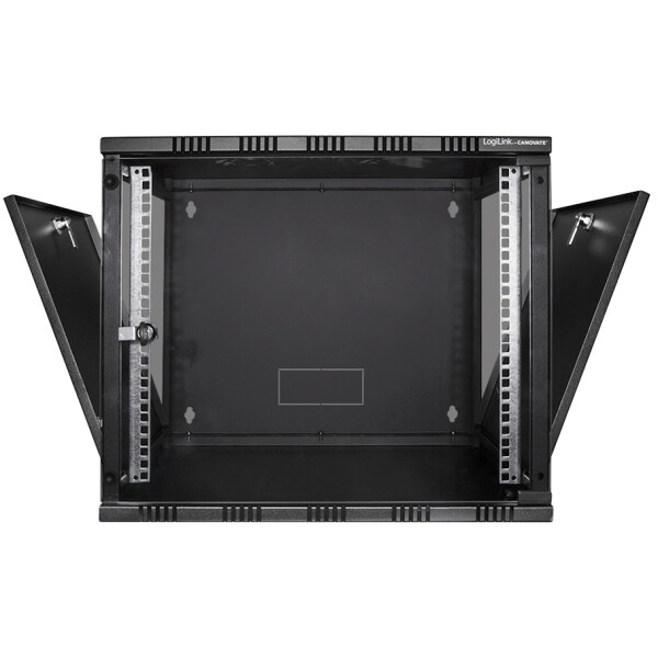 LogiLink 19" Wandverteiler, unmontiert, 6 HE, lichtgrau