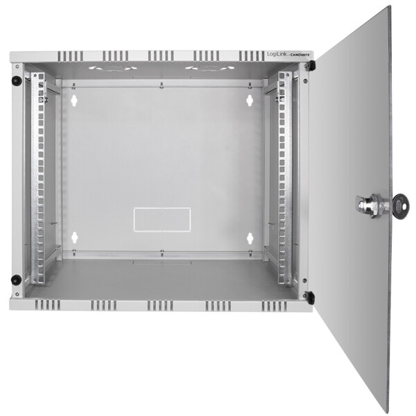 LogiLink 19" Wandverteiler, unmontiert, 6 HE, lichtgrau