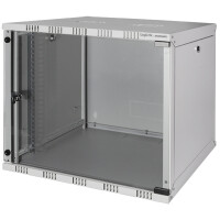 LogiLink 19" Wandverteiler, unmontiert, 9 HE, lichtgrau