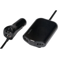 LogiLink USB KFZ-Ladegerät für Vorder- &...