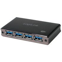LogiLink USB 3.0 Hub mit Netzteil, 4 Port,...