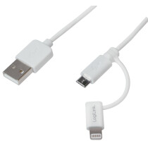 LogiLink Daten- & Ladekabel, USB - Micro USB Stecker,...