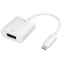 LogiLink USB-C - DisplayPort Adapterkabel, weiß