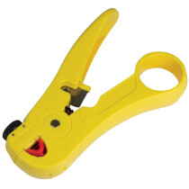 LogiLink Abisolierzange mit Kabelschneider, aus ABS, gelb