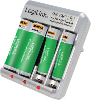 LogiLink Stecker-Ladegerät, silber