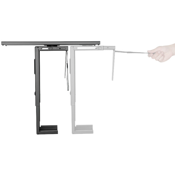 LogiLink PC-Halter, aus Metall, dreh- &amp; ausziehbar, schwarz