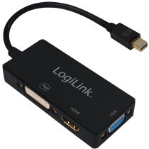 LogiLink 4K Mini DisplayPort auf DVI HDMI VGA Adapter