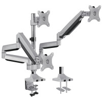 LogiLink Dreifach-Monitorarm, Armlänge: 762 mm, silber