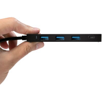 LogiLink Flacher USB 3.0 Hub mit USB-C 3.1 Gen1 Anschluss