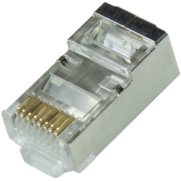 LogiLink Modularer RJ45-Steckverbinder Kat.6A, geschirmt