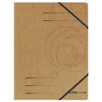 herlitz Eckspannermappe easyorga, A4, Karton, schwarz