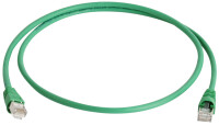 Telegärtner Patchkabel, Kat.6A (tief), S FTP, 0,5 m, grün