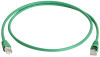 Telegärtner Patchkabel, Kat.6A (tief), S FTP, 0,5 m, grün