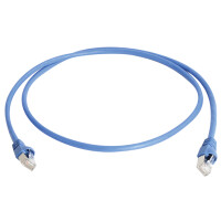 Telegärtner Patchkabel, Kat.6A (tief), S-FTP, 1,5 m, grau