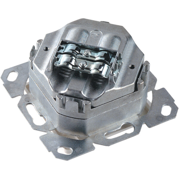 Telegärtner AMJ45 Anschlussdose Kat.6A (tief), 2 x RJ45, aw