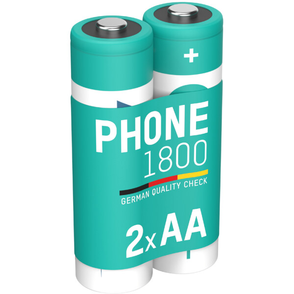 ANSMANN Dect NiMH Akku, Mignon AA, 1.300 mAh, 2er Blister