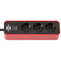 brennenstuhl Steckdosenleiste Ecolor, 3-fach, schwarz...