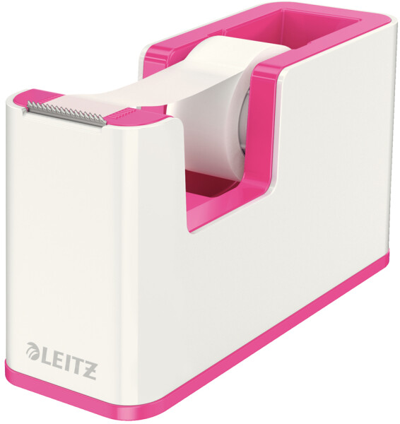 LEITZ Tischabroller WOW Duo Colour, bestückt, pink