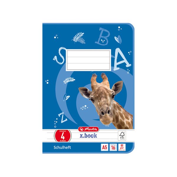 herlitz Schulheft x.book, DIN A5, Lineatur 27 liniert