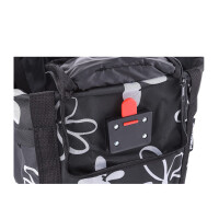 FISCHER Fahrrad-Lenker-Einkaufstasche, schwarz weiß