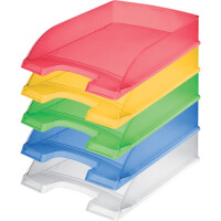 LEITZ Briefkorb Standard Plus, A4, Polystyrol, blau frost 5227-00-34