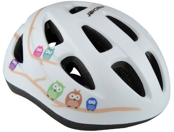FISCHER Kinder-Fahrrad-Helm "Eule", Größe: S M