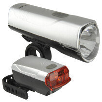 FISCHER Fahrrad LED-Beleuchtungs-Set 20 10 Lux