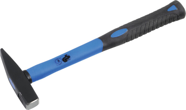 HEYTEC Schlosserhammer, 500 g, blau schwarz, Länge: 340 mm