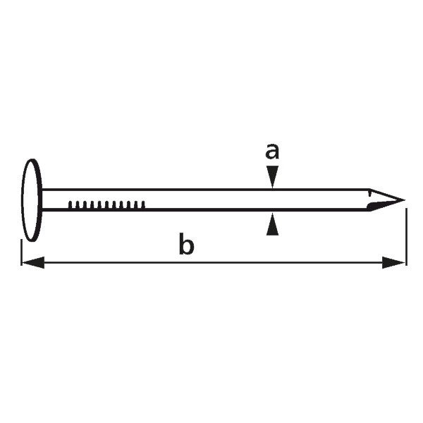 suki. Dachpappstift 2,8 x 40 mm, 400 g, verzinkt