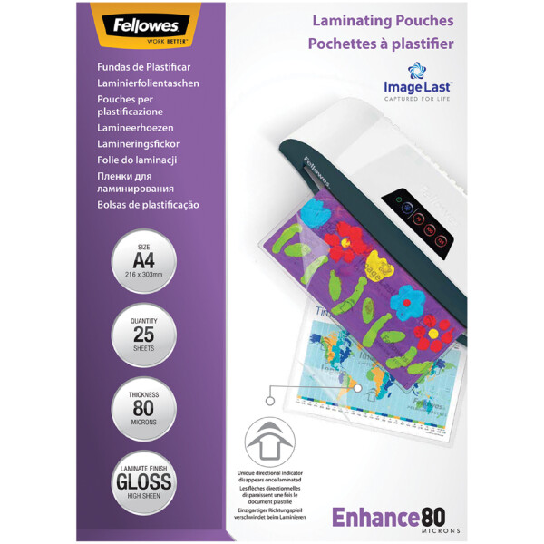 Fellowes Laminierfolientasche, DIN A3, glänzend, 250 mic