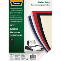 Fellowes Deckblatt Delta, Lederstruktur, DIN A4, rot
