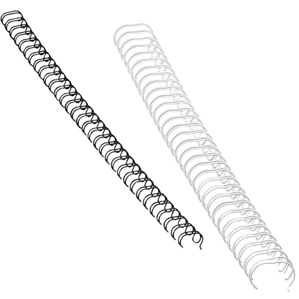 Fellowes Drahtbinderücken, DIN A4, 34 Ringe, 12 mm, silber