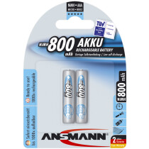 ANSMANN NiMH Akku maxE, Micro (AAA) 800 mAh, 2er Blister
