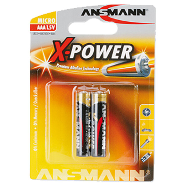 ANSMANN Alkaline Batterie "X-Power", Micro AAA, 20er Display