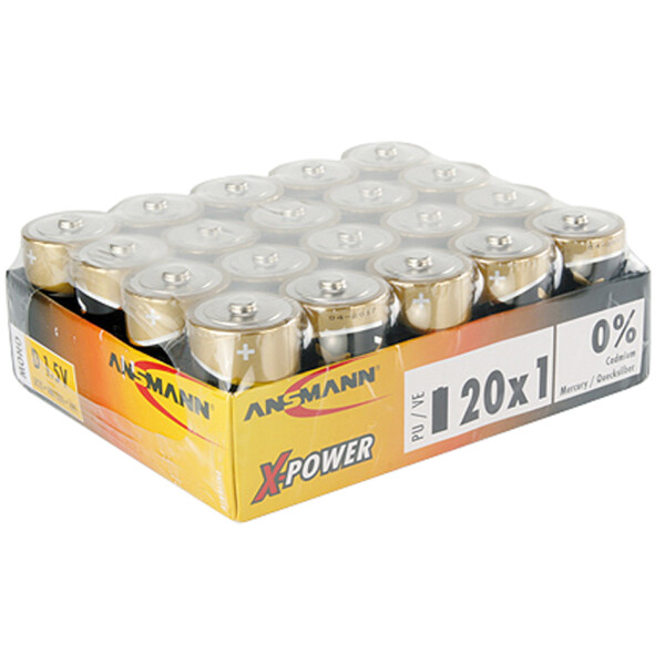 ANSMANN Alkaline Batterie "X-Power", Mono D, 20er Display