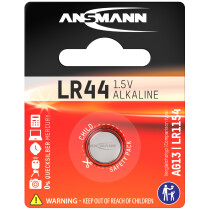 ANSMANN Alkaline Knopfzelle "LR44", 1,5 Volt (V13GA)