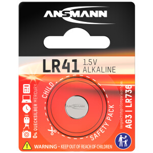 ANSMANN Alkaline Knopfzelle "LR41", 1,5 Volt (AG3)