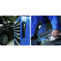 ANSMANN LED-Werkstatt-Stableuchte IL300R, schwarz blau