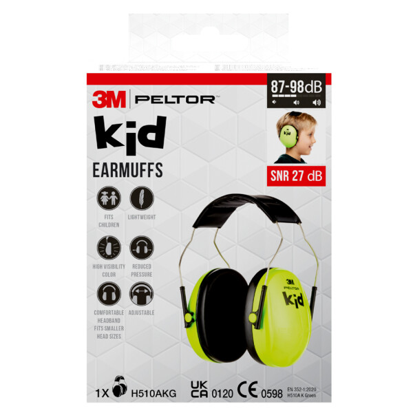 3M Peltor kid Kapsel-Geh&ouml;rschutz H510, neonpink schwarz