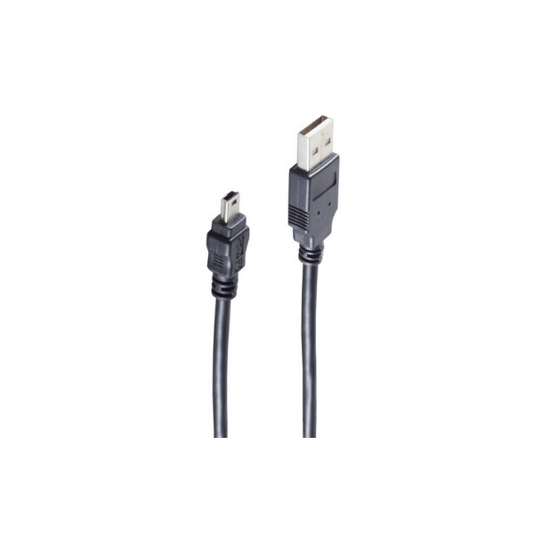 shiverpeaks BASIC-S USB 2.0 Mini Kabel, USB-A - 5 Pol USB-B