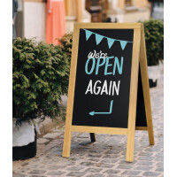 Securit Kundenstopper DELUXE, Kreideoberfläche,...