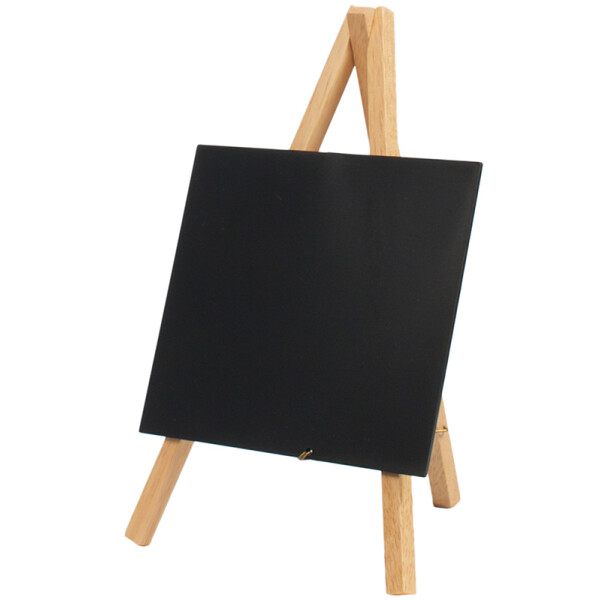 Securit Tisch-Kreidetafel MINI mit Staffelei, schwarz