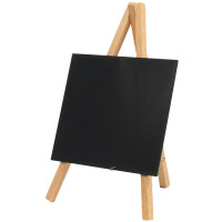 Securit Tisch-Kreidetafel MINI mit Staffelei, schwarz