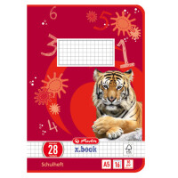 herlitz Schulheft x.book, DIN A5, Lineatur 3 liniert