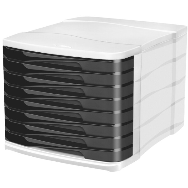CEP Schubladenbox ELLYPSE OWA, 4 Sch&uuml;be, schwarz