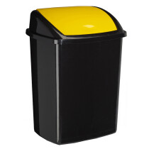 CEP Abfallbehälter ROSSIGNOL, mit Einwurfklappe, 50 L, gelb