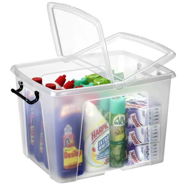 CEP Aufbewahrungsbox strata, 24 Liter, transparent