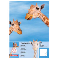 herlitz Zeichenblock DIN A4, 100 g qm, 25 Blatt