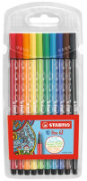 STABILO Fasermaler Pen 68, 8er Kunststoff-Etui