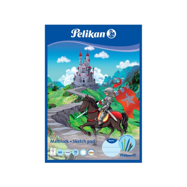 Pelikan Malblock MC 4 100, DIN A4, 70 g qm, 100 Blatt